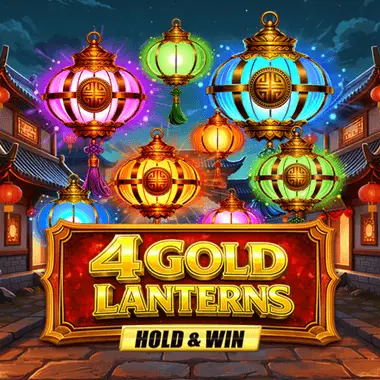 4 Gold Lanterns Hold & Win